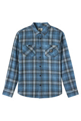 O'Neill Mens O'Riginals Clashed Flannel Standard Fit Long Sleeve Shirt
