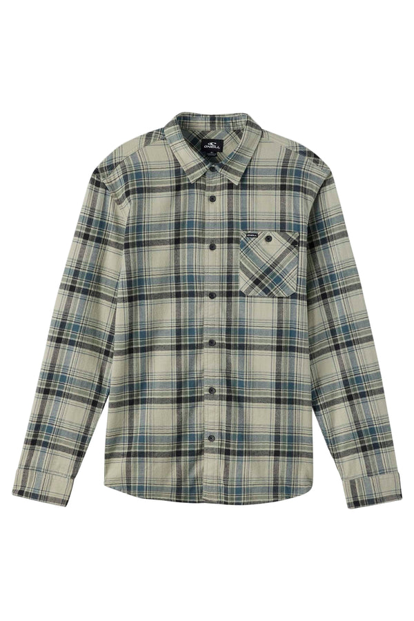 O'neill Men's Redmond Plaid Flannel Long Sleeve Shirt