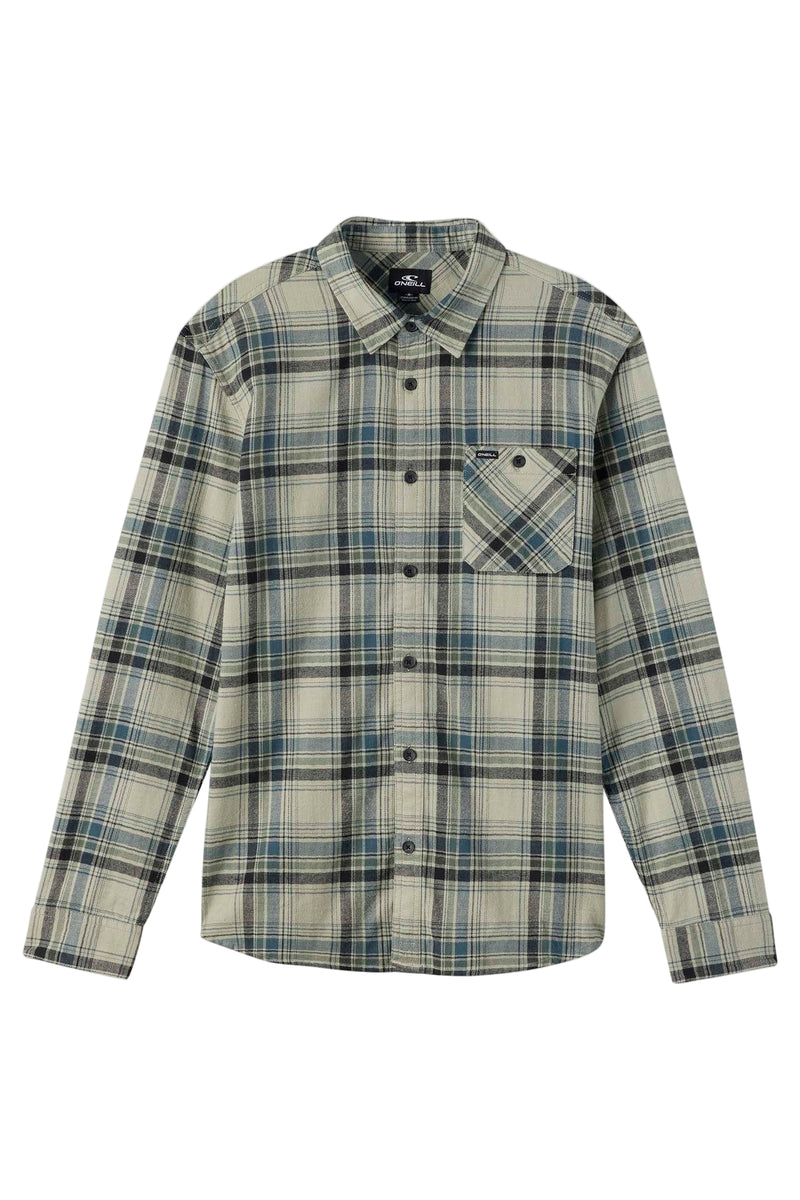 O'neill Men's Redmond Plaid Flannel Long Sleeve Shirt