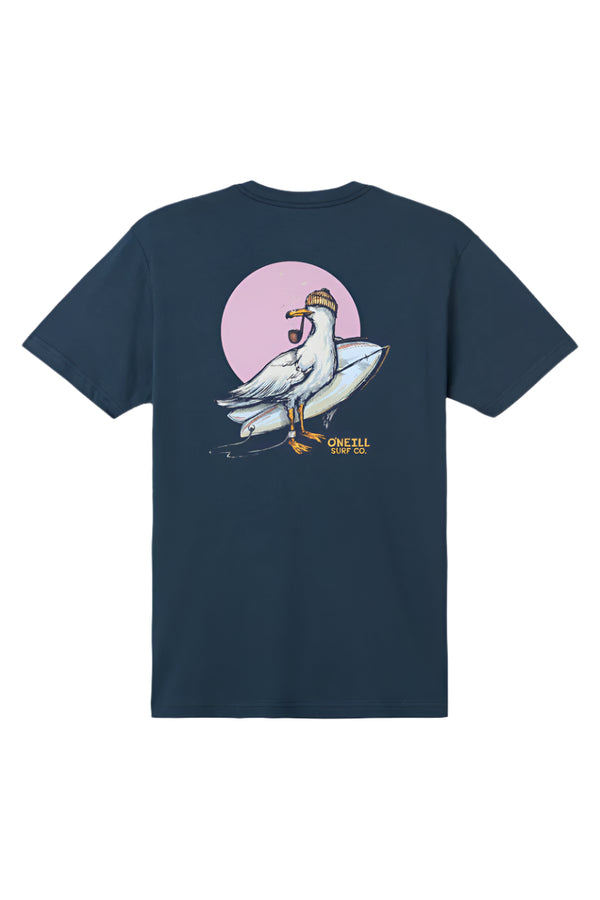 O'Neill Mens Steven Seagull Standard Fit Short Sleeve T-Shirt