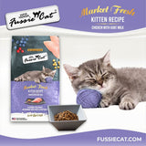 Fussie Cat Market Fresh Chicken with Goat Milk Kitten Recipe Dry Cat Food - 10 lbs.