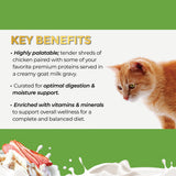 Fussie Cat Chicken With Duck in Goat Milk Recipe Wet Cat Food - 2.47 oz.