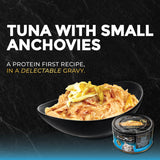 Fussie Cat Premium Black Label Tuna with Small Anchovies Formula in Gravy Recipe Wet Cat Food - 2.82 oz.