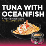 Fussie Cat Premium Black Label Tuna with Ocean Fish Formula in Gravy Recipe Wet Cat Food - 2.82 oz.