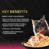 Fussie Cat Premium Black Label Tuna with Ocean Fish Formula in Gravy Recipe Wet Cat Food - 2.82 oz.