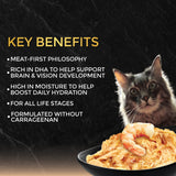 Fussie Cat Premium Black Label Tuna with Prawn Formula in Gravy Recipe Wet Cat Food - 2.82 oz.