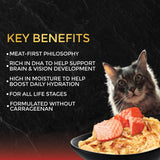 Fussie Cat Premium Black Label Tuna with Salmon Formula in Gravy Recipe Wet Cat Food - 2.82 oz.