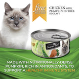 Fussie Cat Fine Dining Mousse Chicken with Pumpkin Entrée in Gravy Recipe Wet Cat Food - 2.47 oz.