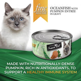 Fussie Cat Fine Dining Mousse Oceanfish with Pumpkin Entrée in Gravy Recipe Wet Cat Food - 2.47 oz.
