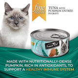 Fussie Cat Fine Dining Mousse Tuna with Pumpkin Entrée in Gravy Recipe Wet Cat Food - 2.47 oz.