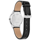 Citizen Womens Classic Eco-Drive Watch - Silver Tone Leather Strap