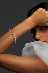 Nadri Venus Pearl Line Bracelet