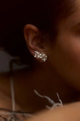 Nadri Under The Sea Climber Stud Earrings