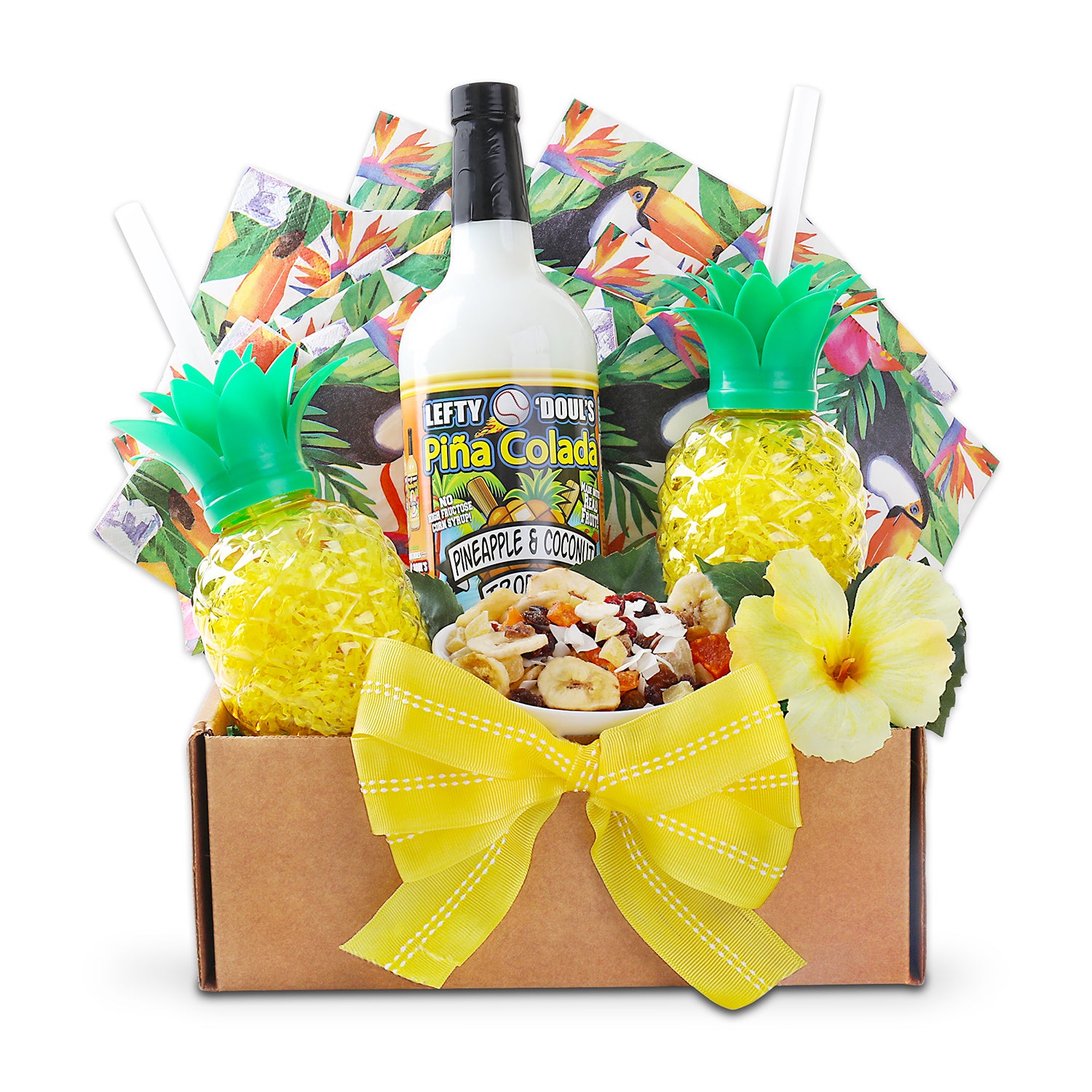 Alder Creek Gift Baskets It's Sunny Somewhere Pina Colada Gift Basket