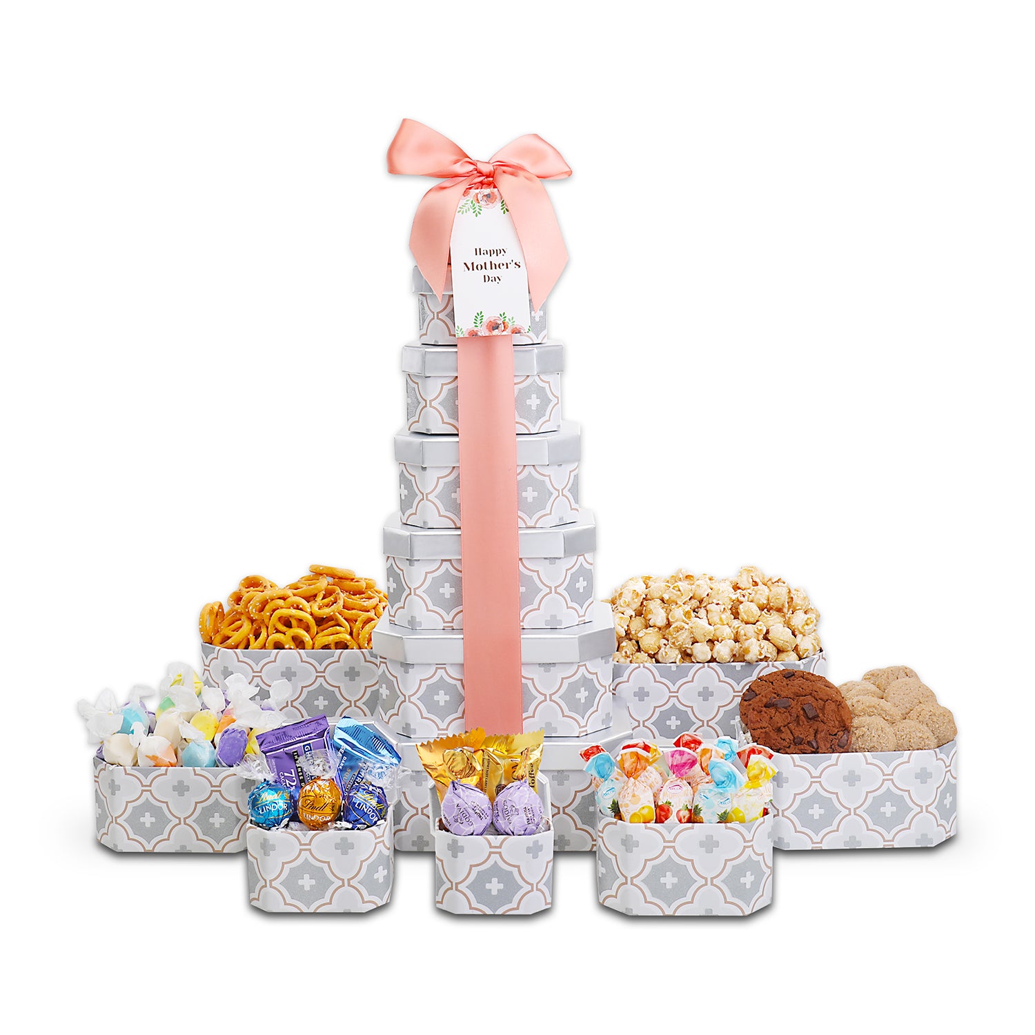 Alder Creek Gift Baskets Deluxe Treats Tower For Mom