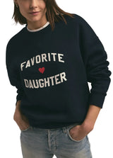 Favorite Daughter Womens Heart Logo Sweatshirt