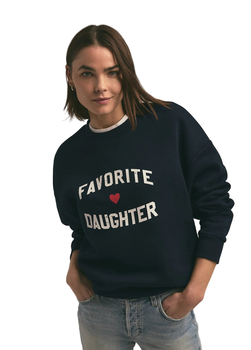 Favorite Daughter Heart Logo Sweatshirt