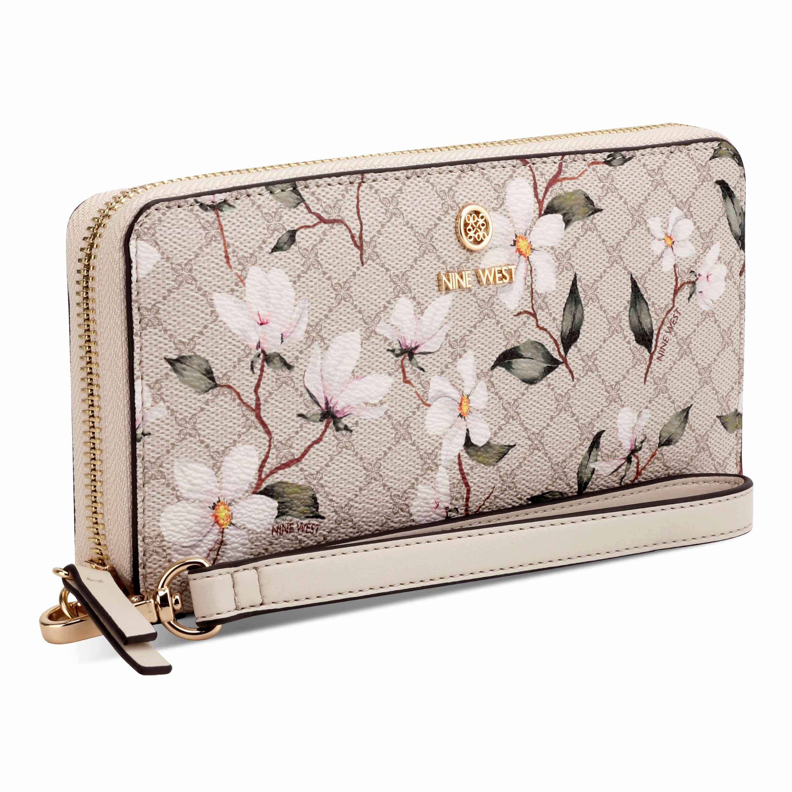 Nine West Lockup 9S Zip Around Wallet with Wristlet