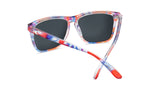 Knockaround Live Free or Tie-Dye Fast Lanes Red, White, Blue Tie Dye Frame - Aqua Lens - Polarized Sunglasses