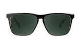 Knockaround Covert Ops Fast Lanes Glossy Black with Camo Print Frame - Green Lens - Polarized Sunglasses
