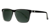 Knockaround Covert Ops Fast Lanes Glossy Black with Camo Print Frame - Green Lens - Polarized Sunglasses