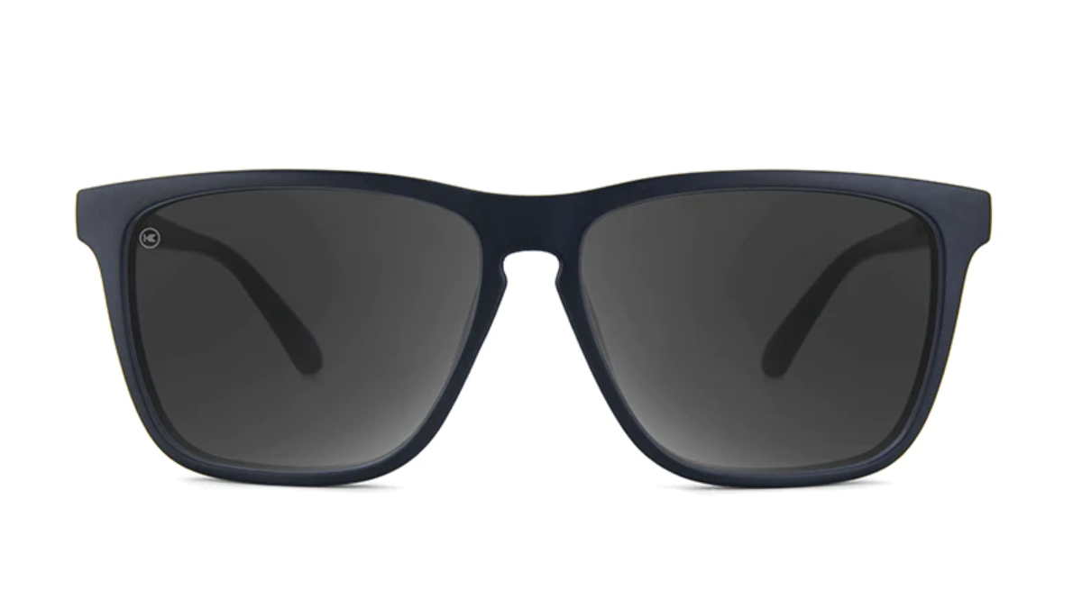 Knockaround Fast Lanes Black Frame - Smoke Lens - Polarized Sunglasses