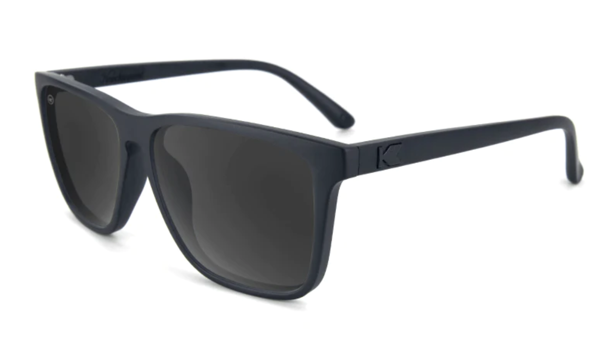 Knockaround Fast Lanes Black Frame - Smoke Lens - Polarized Sunglasses