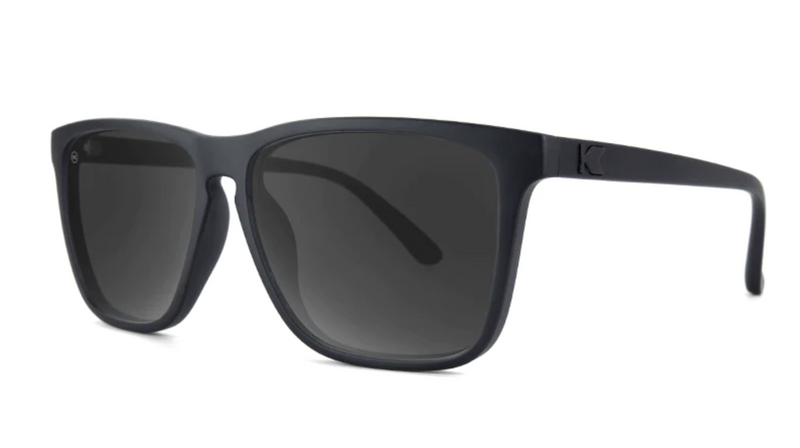 Knockaround Fast Lanes Black Frame - Smoke Lens - Polarized Sunglasses