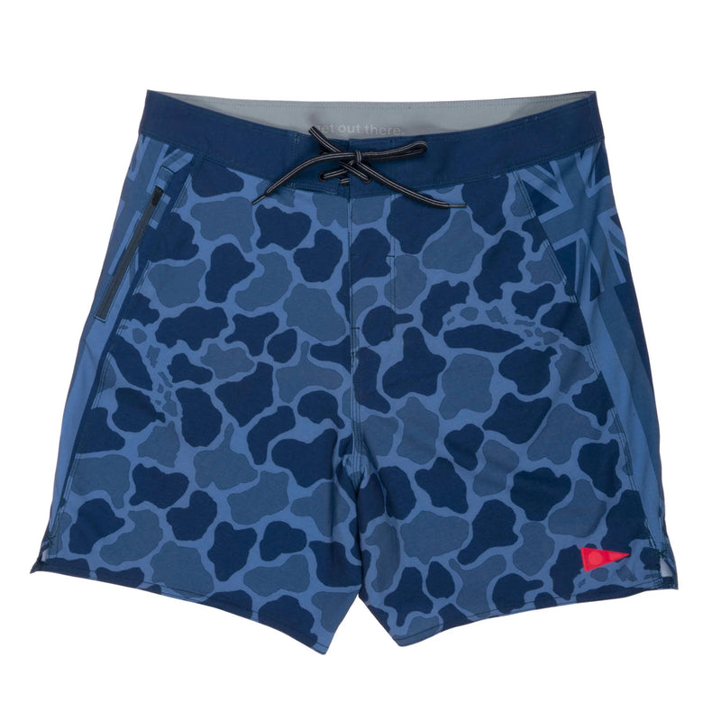 Florence Marine Mens F1 Pro Hawaii Camo Boardshorts