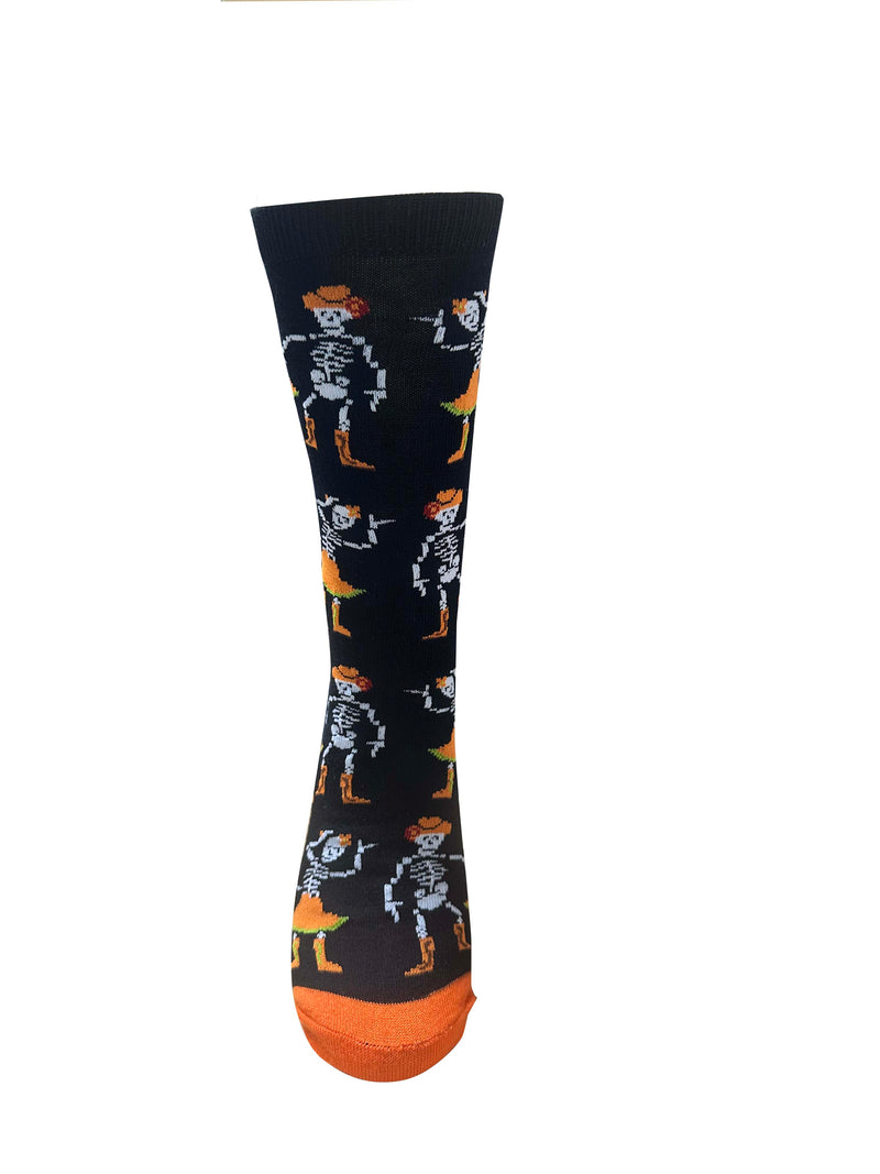 Legale Womens Dancing Skeletons Crew Socks