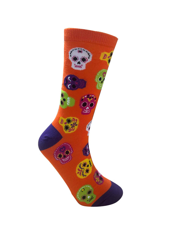Legale Womens Skulls Crew Socks