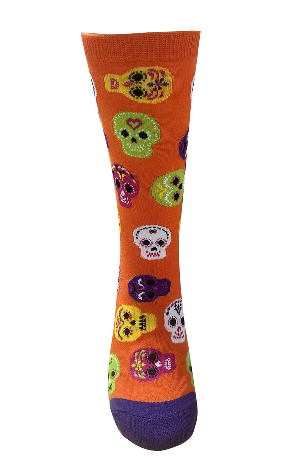 Legale Womens Skulls Crew Socks