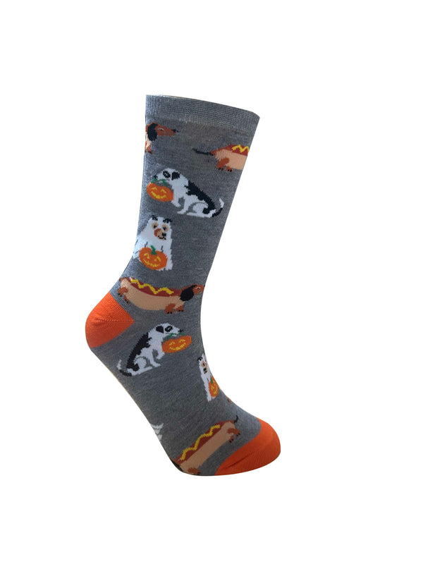 Legale Womens Dogs In Costumes Crew Socks