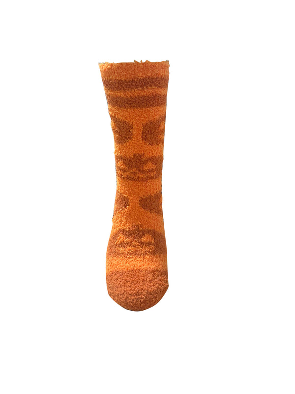 Legale Womens Pumpkin Cozy Crew Socks