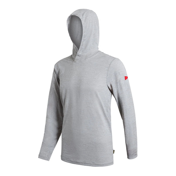 Florence Marine Mens Airtex Long Sleeve Hooded Shirt