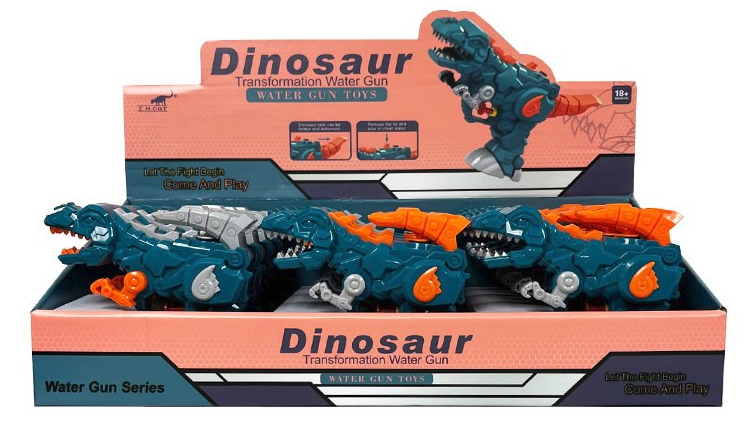 Fun Stuff 7" Transformer Dinosaur Water Gun Toy