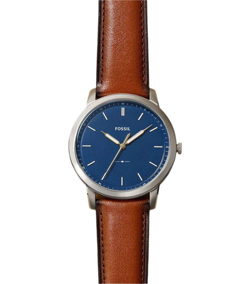 Fossil Mens The Minimalist Slim Three-Hand Light Brown Leather Watch