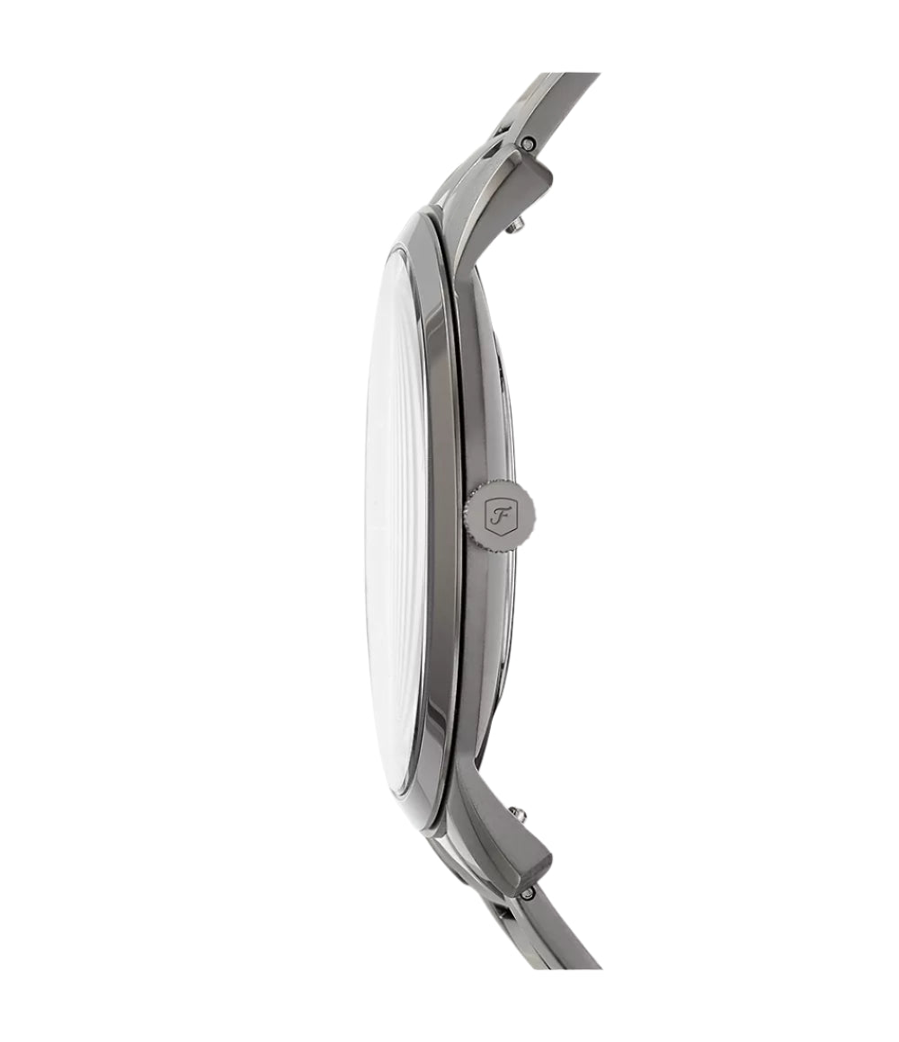 Fossil Mens The Minimalist Three-Hand Smoke Stainless Steel Watch