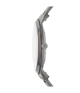 Fossil Mens The Minimalist Three-Hand Smoke Stainless Steel Watch