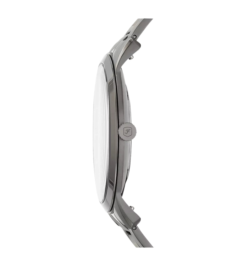 Fossil Mens The Minimalist Three-Hand Smoke Stainless Steel Watch