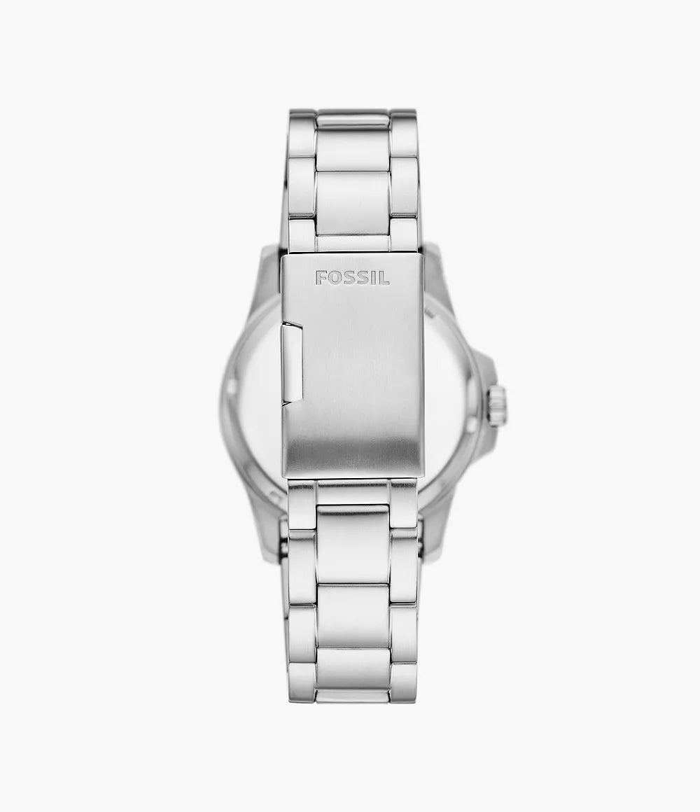 Fossil Blue Dive Three-Hand Date Stainless Steel Watch