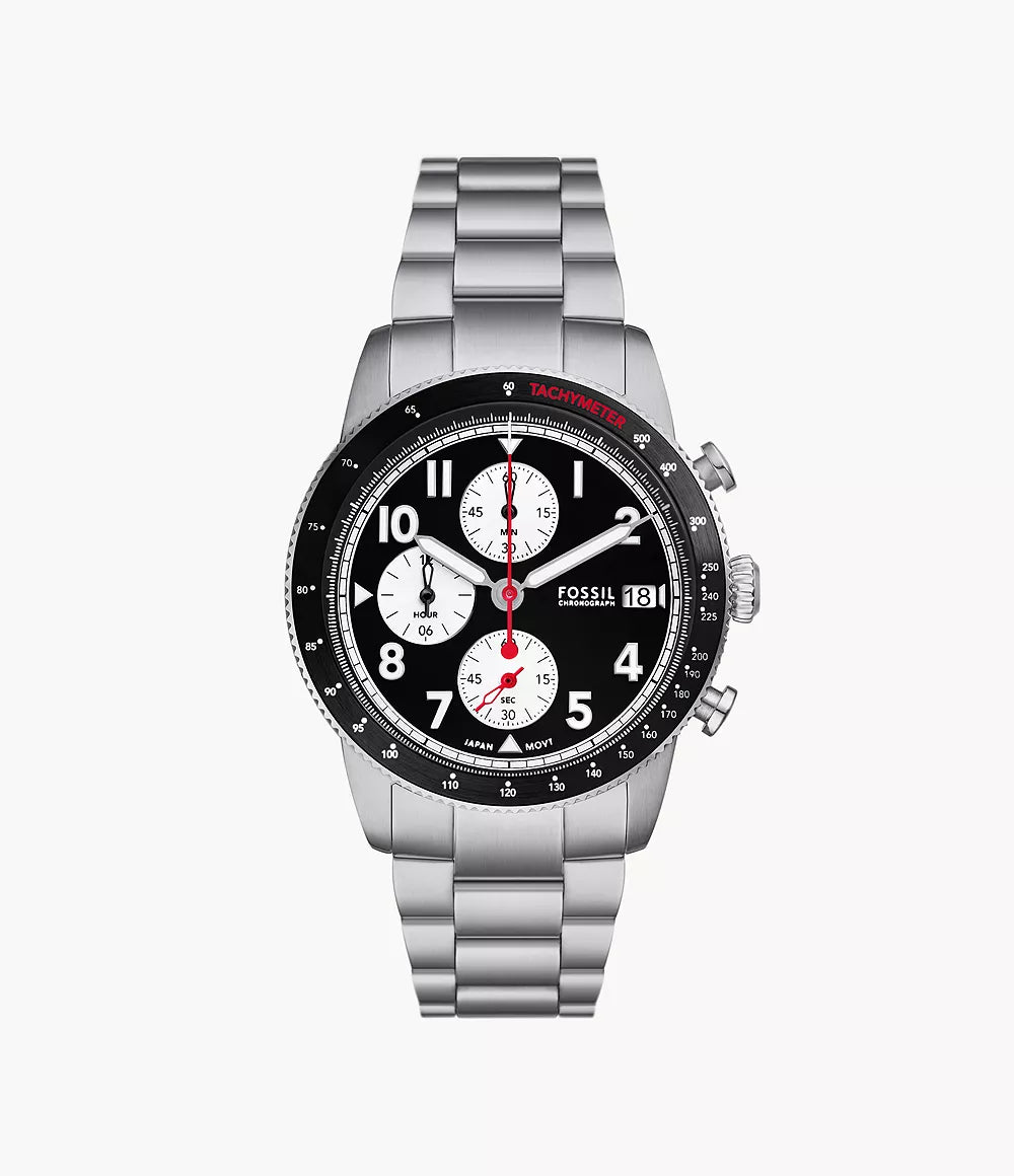 Fossil Sport Tourer Chronograph Stainless Steel Watch