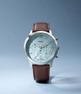 Fossil Mens Neutra Chronograph Brown Leather Watch