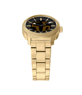 Fossil Mens Machine Big Tic 41MM Gold-Tone Stainless Steel Watch