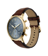 Fossil Mens Neutra Chronograph Brown Leather Watch
