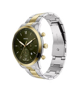 Fossil Mens Neutra Chronograph Two-Tone Stainless-Steel Watch