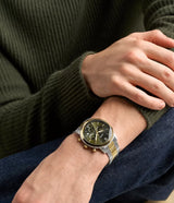 Fossil Mens Neutra Chronograph Two-Tone Stainless-Steel Watch