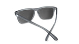 Knockaround Fast Lanes Sport Clear Grey Frame - Green Moonshine Mirrored Lens - Polarized Sunglasses
