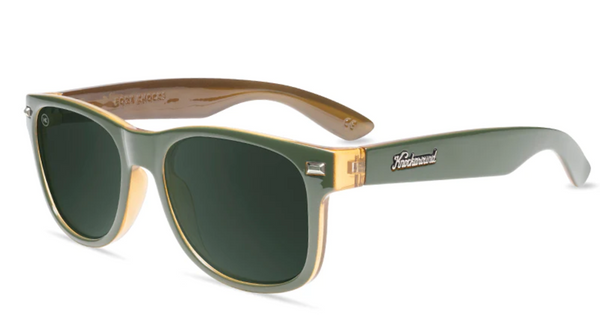 Knockaround Fort Knocks Army Green Frame - Aviator Green Lens - Polarized Sunglasses