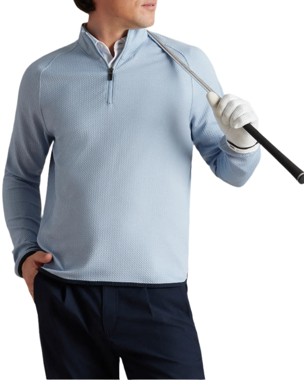 Rhone Mens Founder's Gold 1/4 Zip Sweater